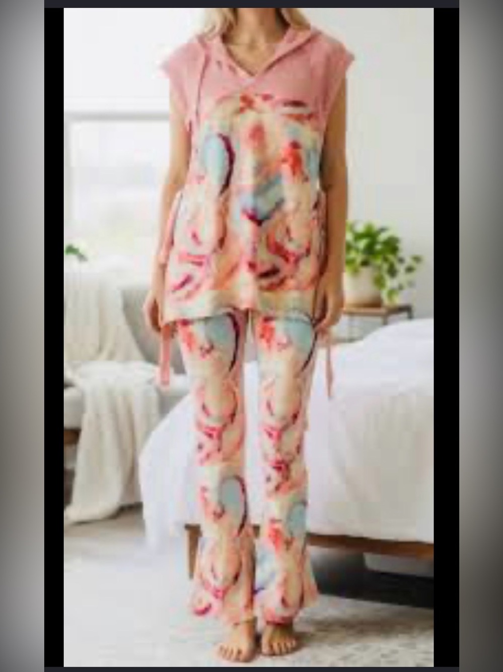 FP Movement by Free People Pink Multicolor Tie-Dye Lounge Set Pants
